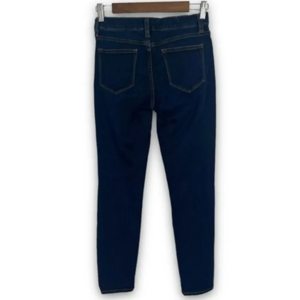 J.‎ Crew Dark Wash Mid Rise Toothpick Stretch Skinny Jeans Size 26